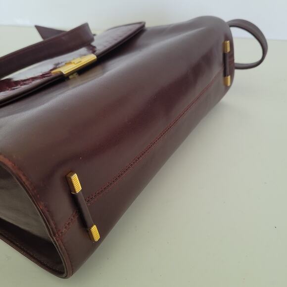 Givenchy Snake Leather Shoulder Bag Clutch Purse Envelope Logo Medium Vintage - Picture 5 of 14